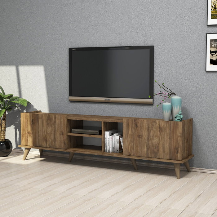 Hanah Home Elegante 1310 Soporte para TV Nogal